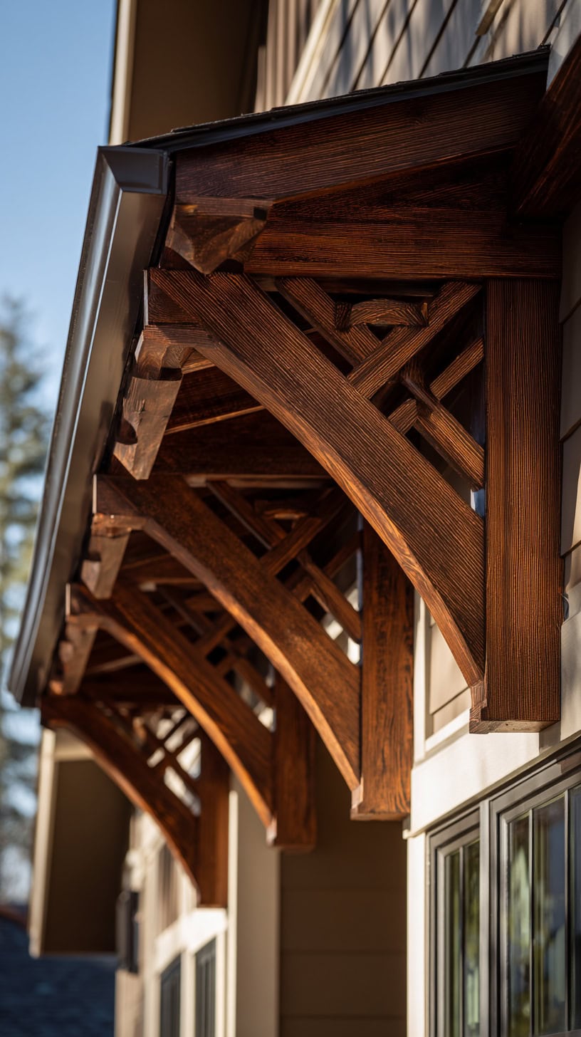 Craftsman Style Wood Brackets - Image 1