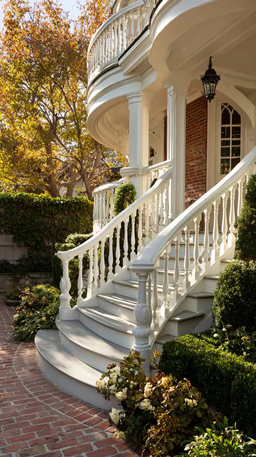 Curved Front Porch Steps - Image 1