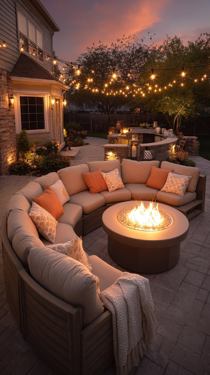 Curved Sectional Sofa - Image 2