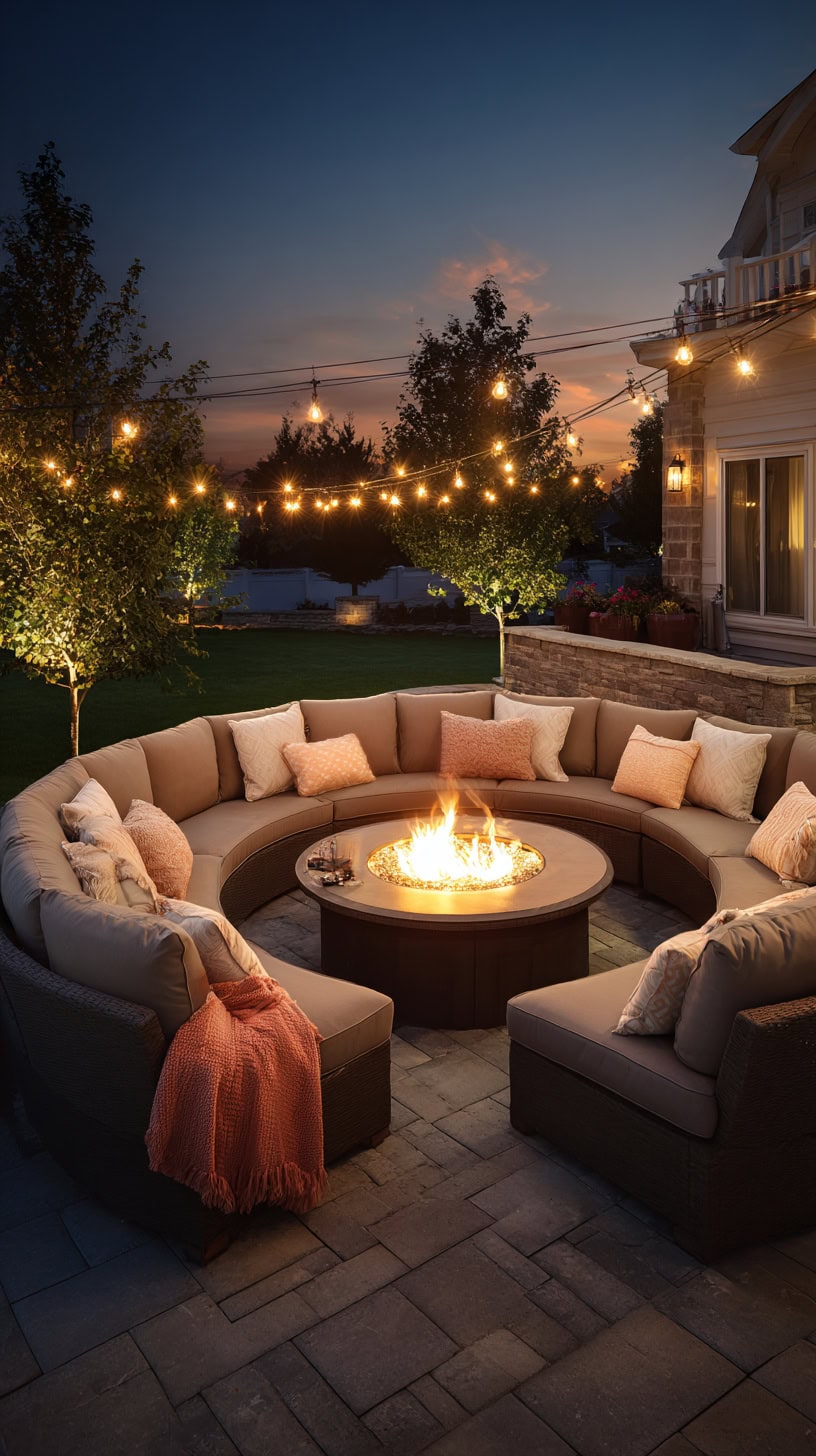 Curved Sectional Sofa - Image 1