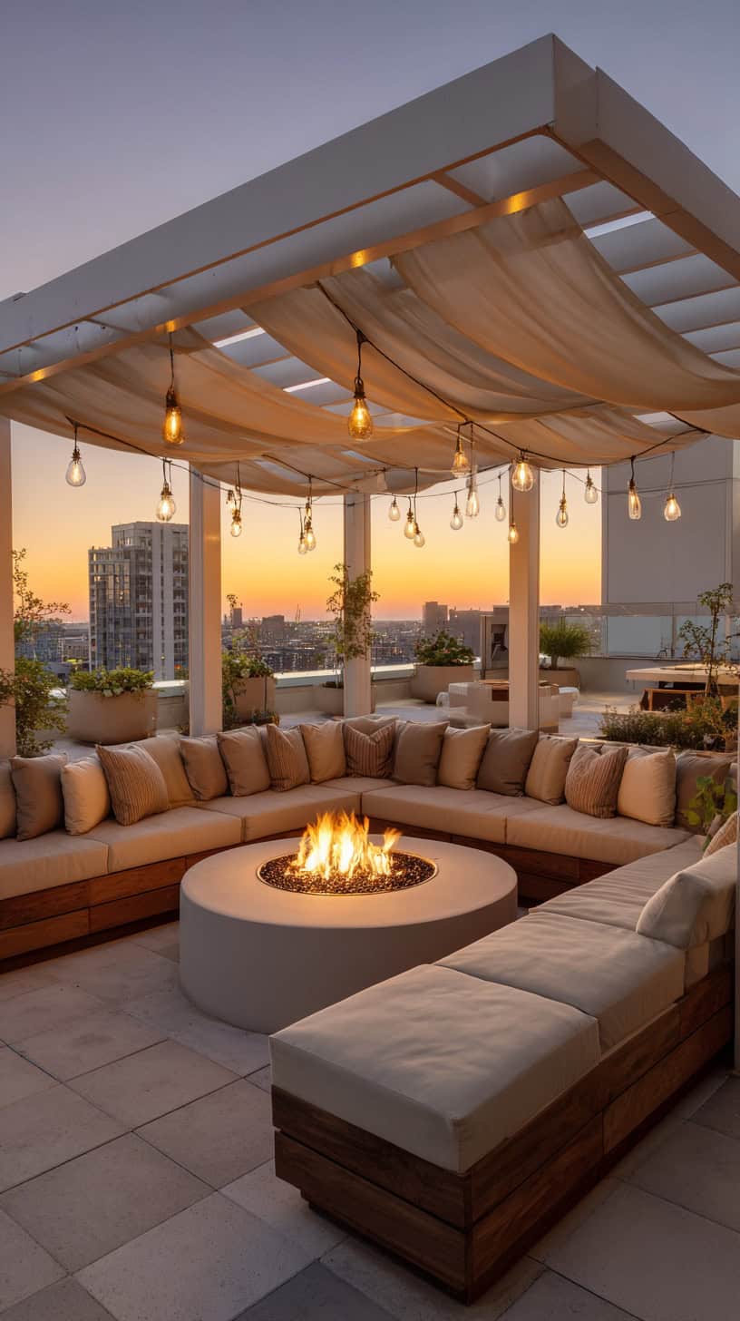Custom Pergola Fire Nook - Image 1