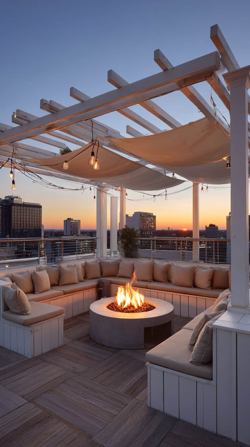 Custom Pergola Fire Nook - Image 2