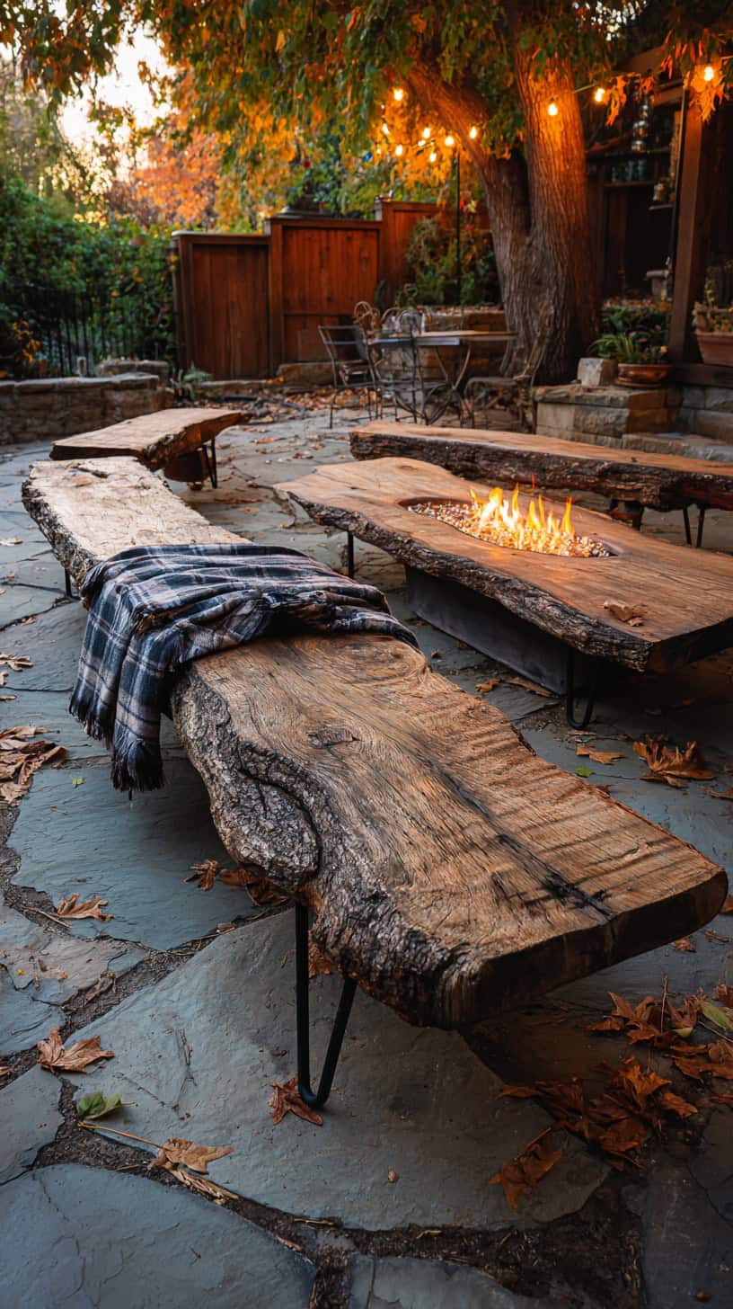 DIY Log Benches - Image 1