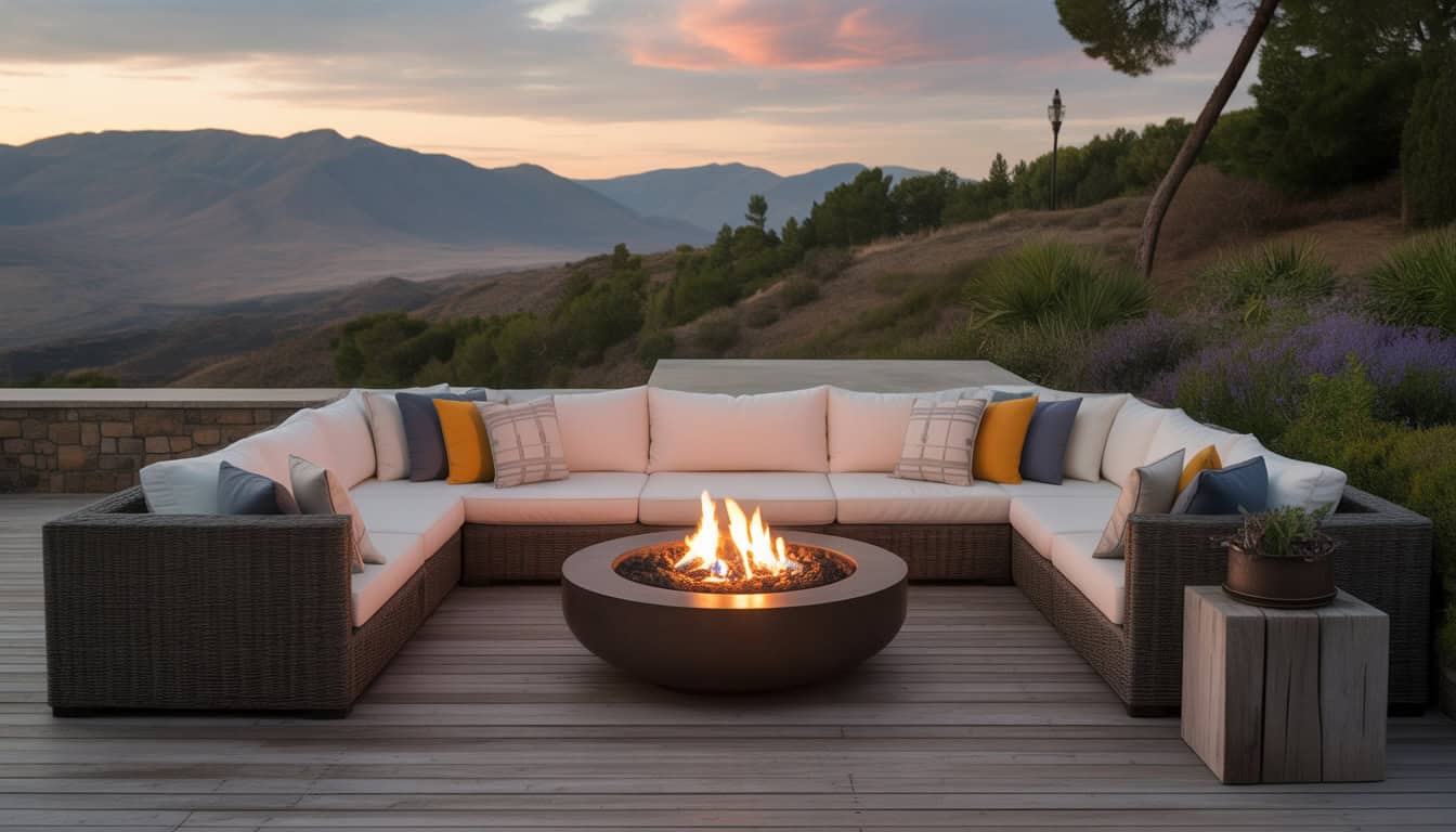 20 Outdoor Gas Fire Pit With Seating Ideas for Modern Gatherings