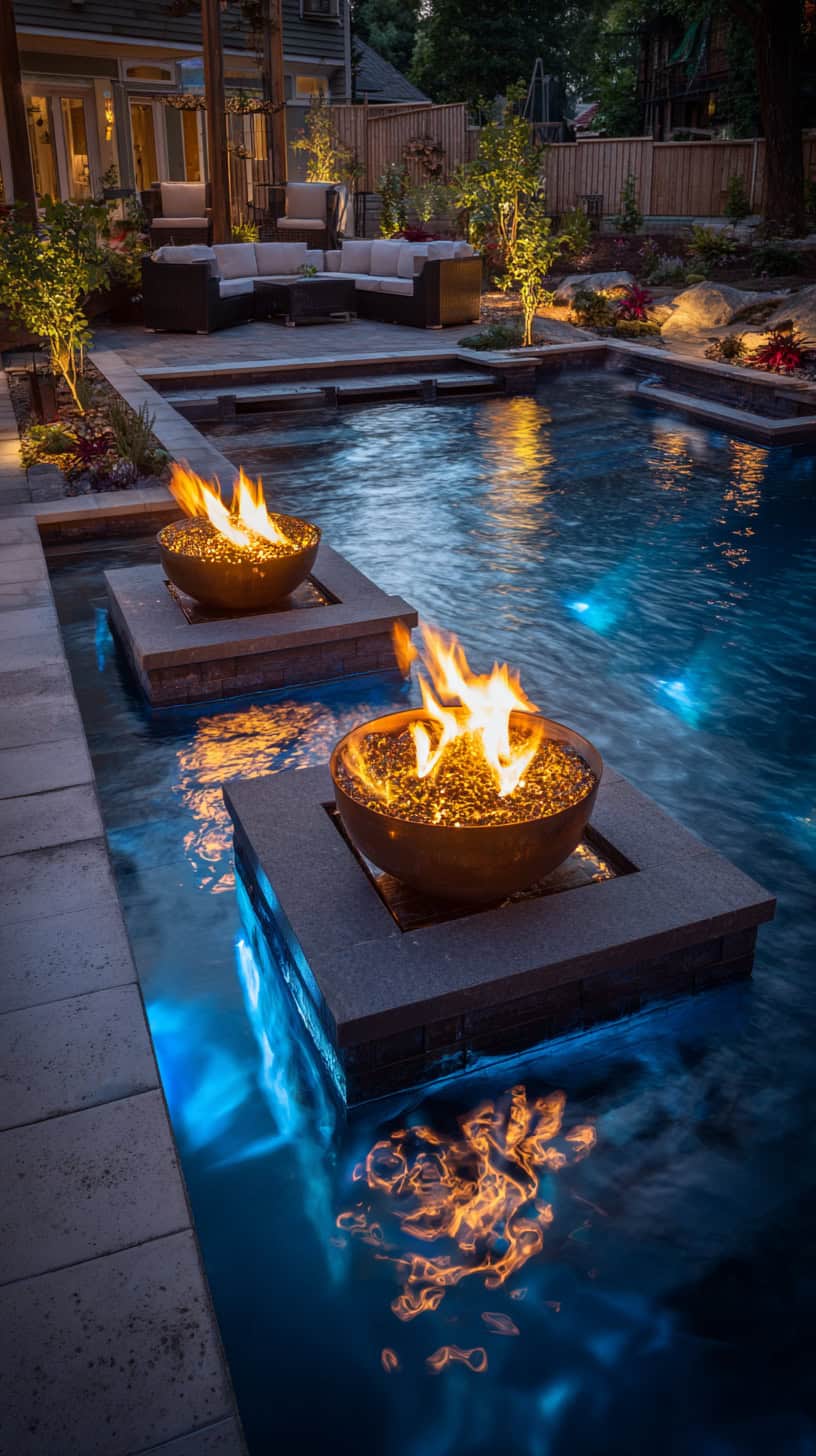 Fire Bowls Pool Perimeter - Image 2