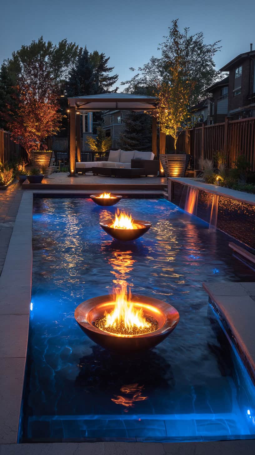 Fire Bowls Pool Perimeter - Image 1