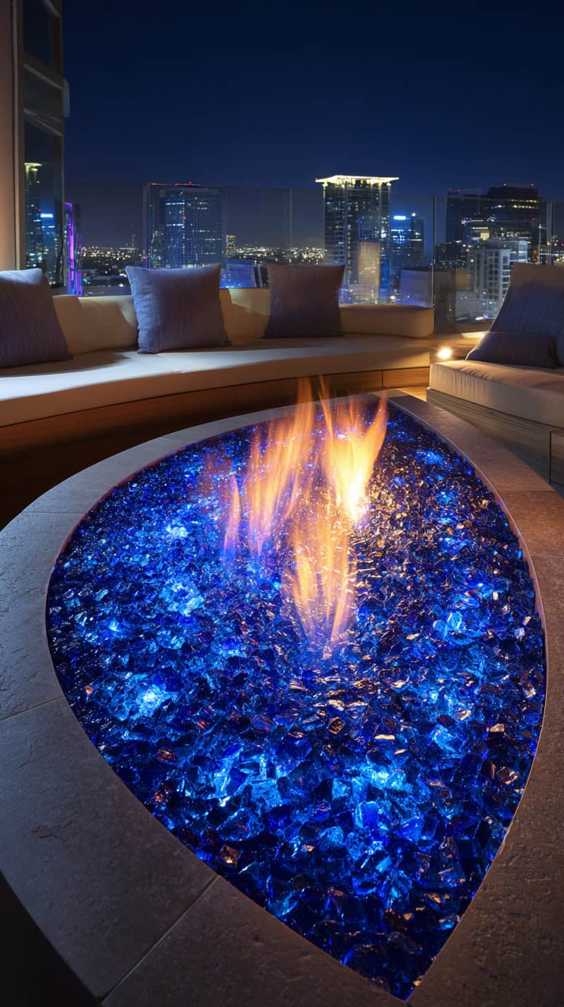 Fire Glass Lava Rock Pit - Image 2