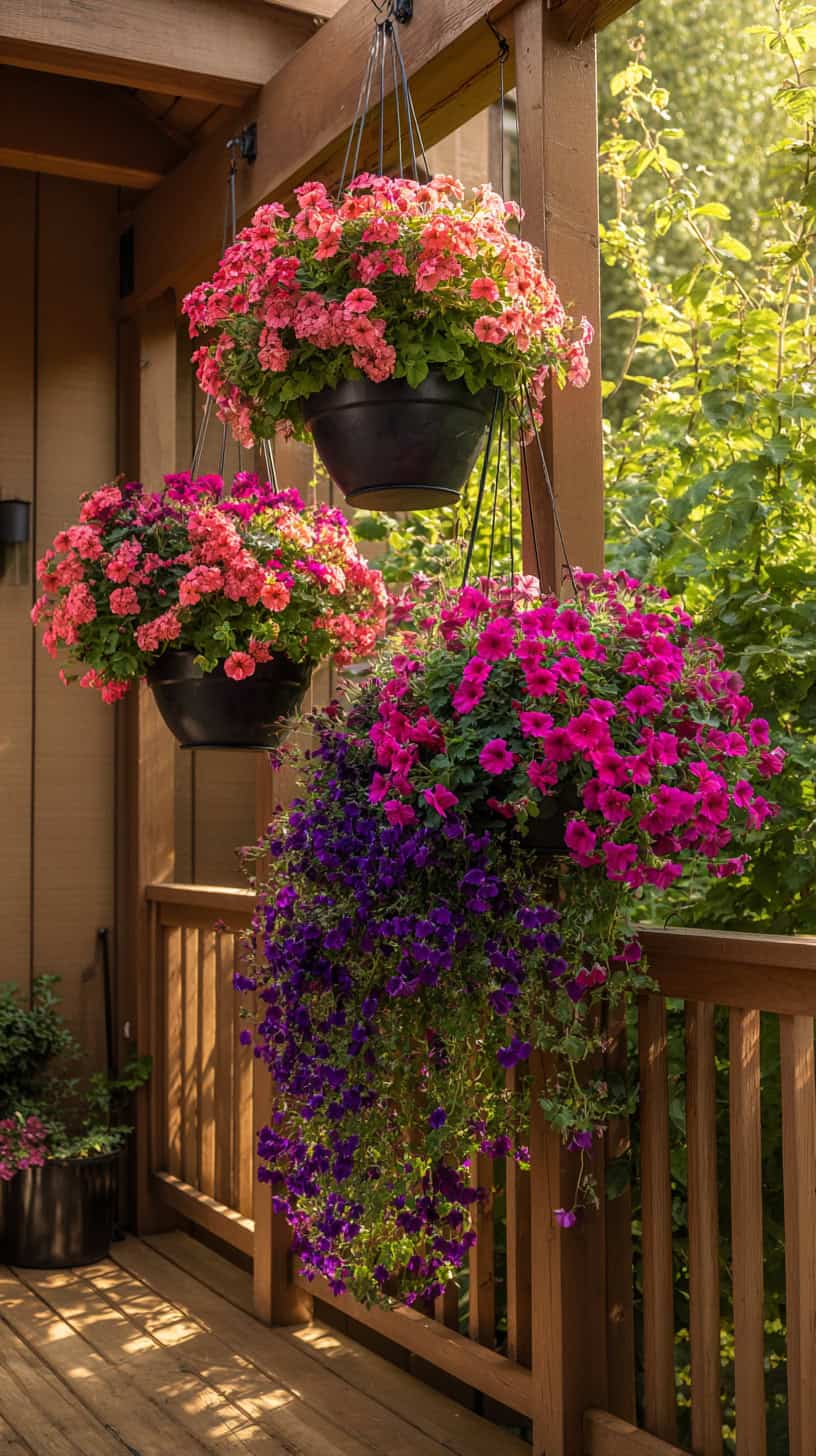 Floral Hanging Baskets - Image 1