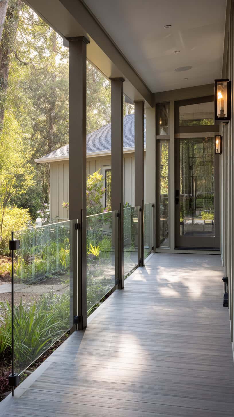 Glass Panel Entrance Railings - Image 2