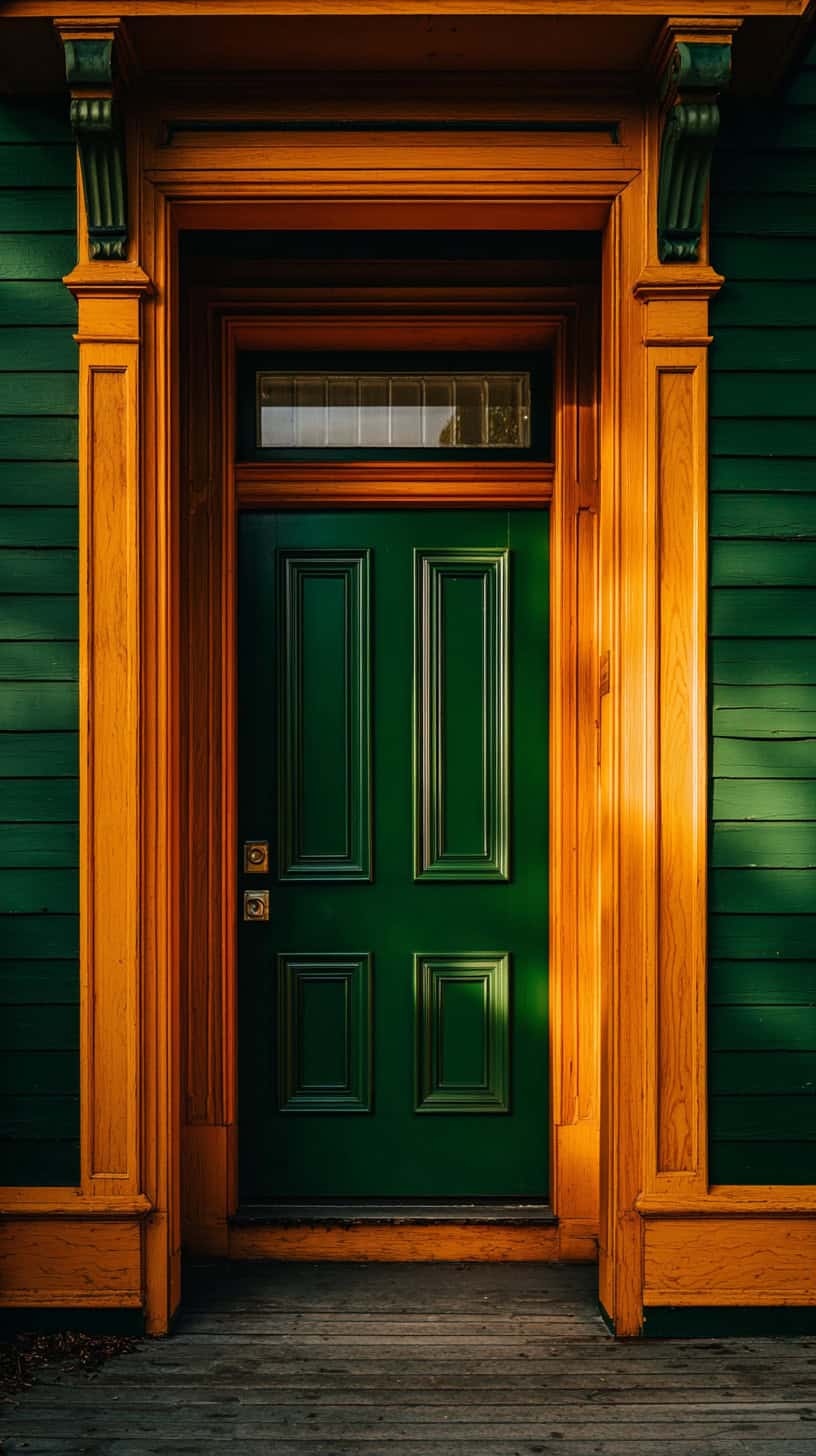 Green Door Wood Framing - Image 1
