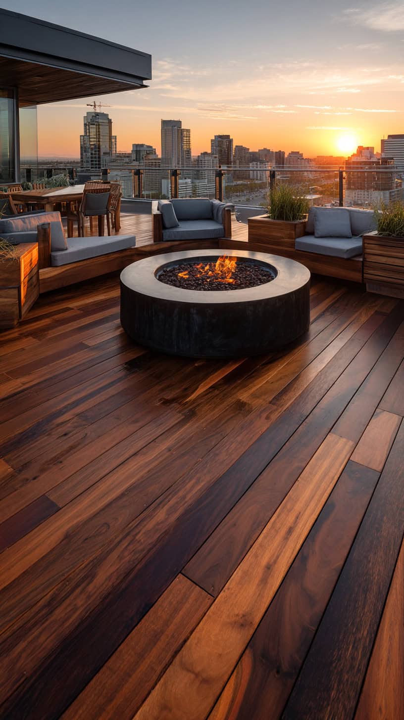 Ipe Wood Deck Fire Spot - Image 1