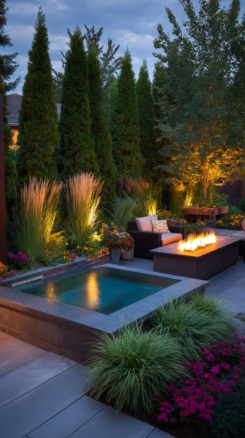 Landscaped Jacuzzi Area - Image 1