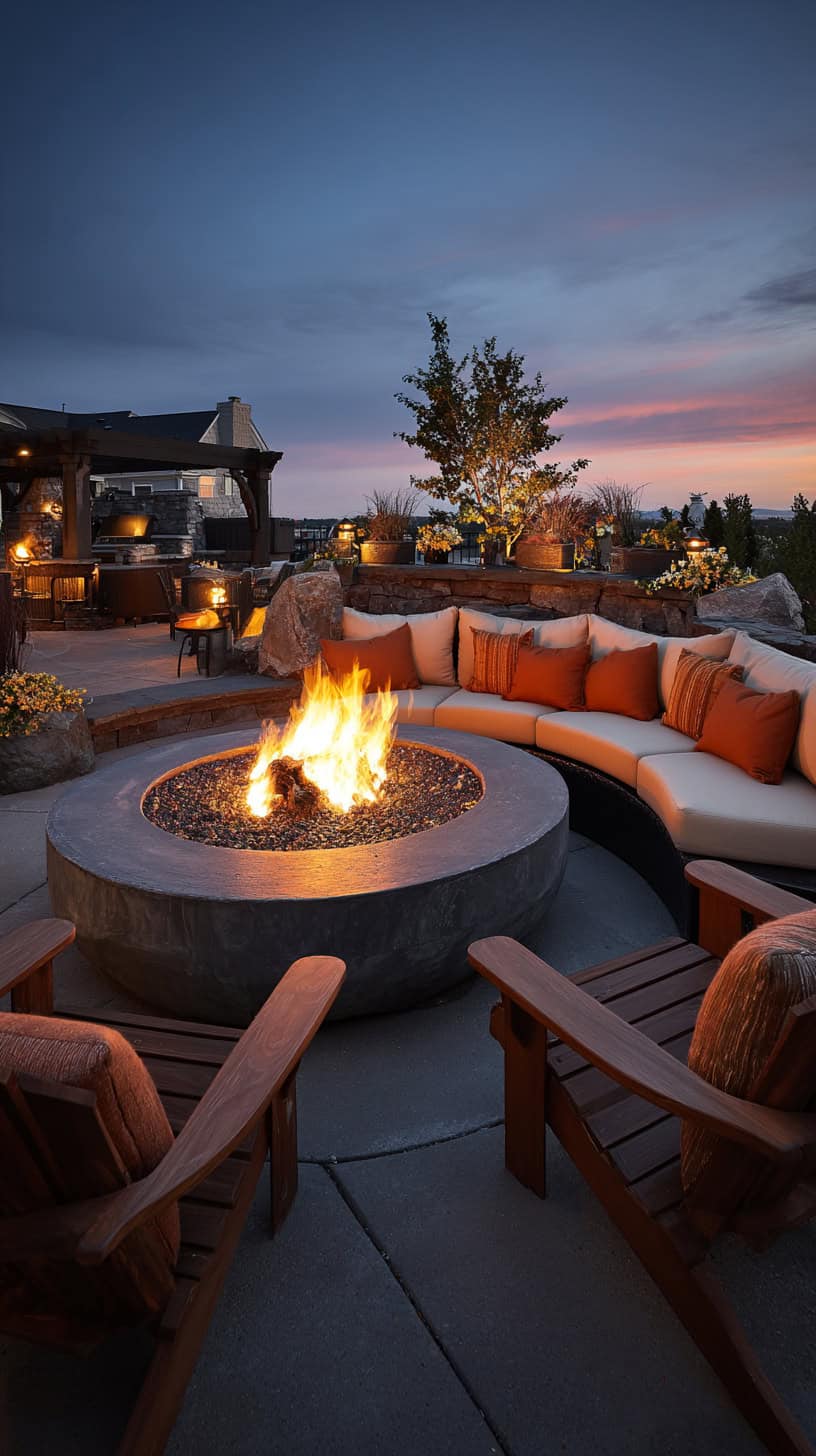 Large Natural Gas Fire Pit - Image 1