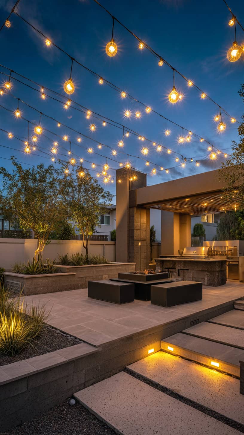 Modern Backyard Patio Lighting Glow-Up - Image 2