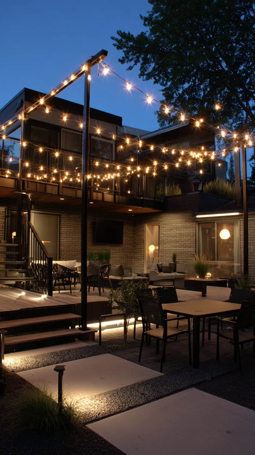 Modern Backyard Patio Lighting Glow-Up - Image 1