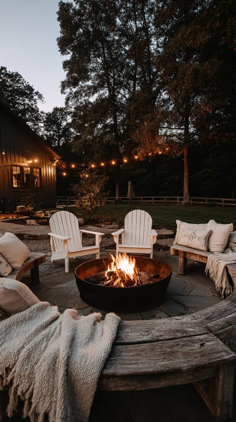 Modern Farmhouse Firepit Nook - Image 1