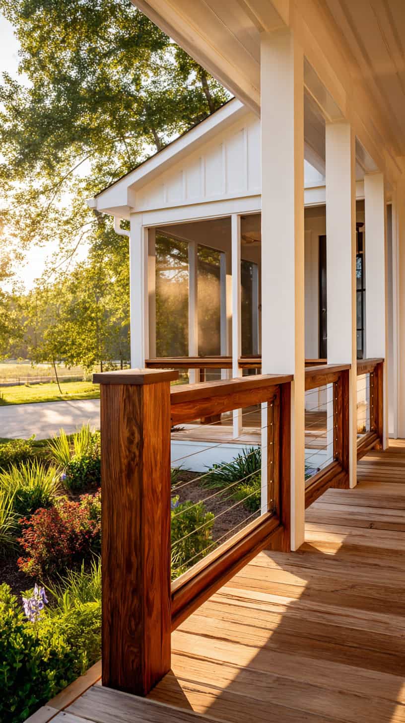 Modern Farmhouse Wood Railings - Image 2