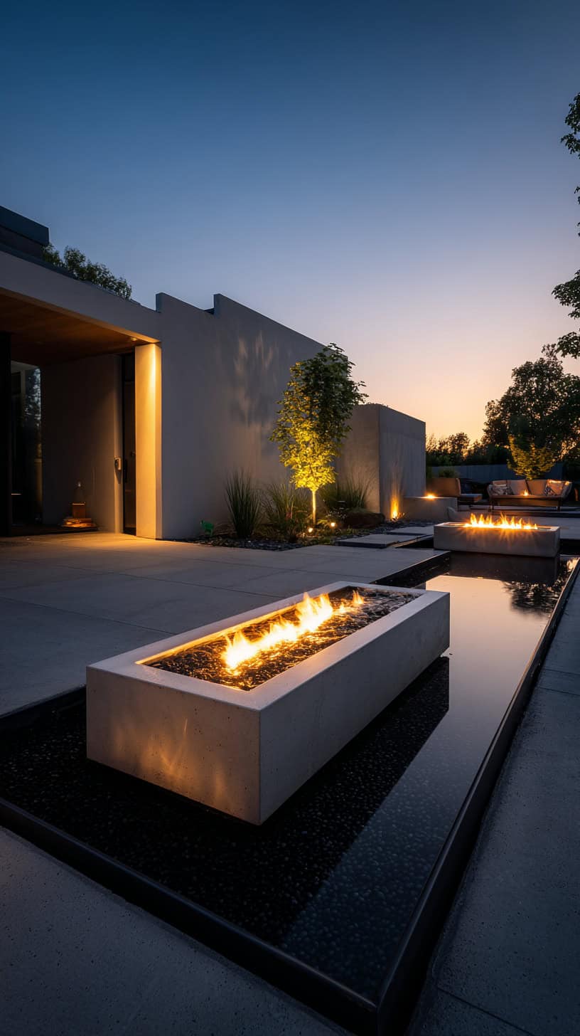 Modern House Backyard Water Wonders - Image 1