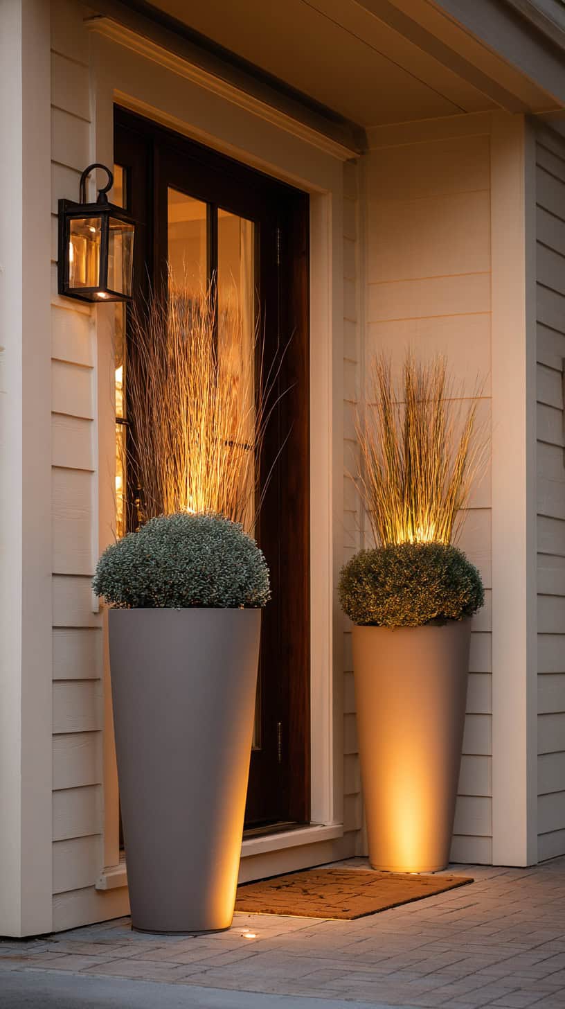 Neutral Tapered Planter Glow - Image 2