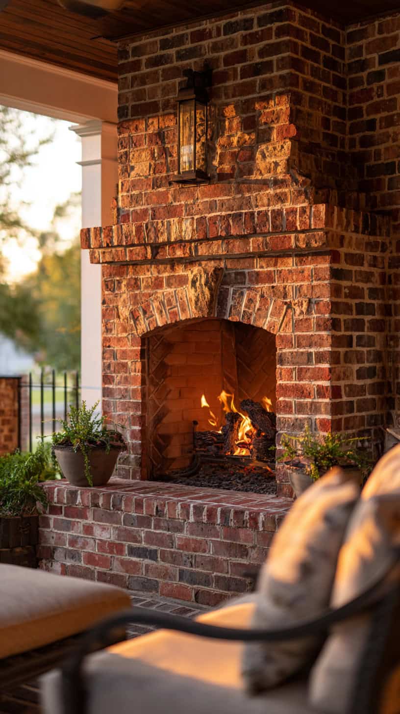 Outdoor Brick Fireplace Ideas That Wow - Image 1