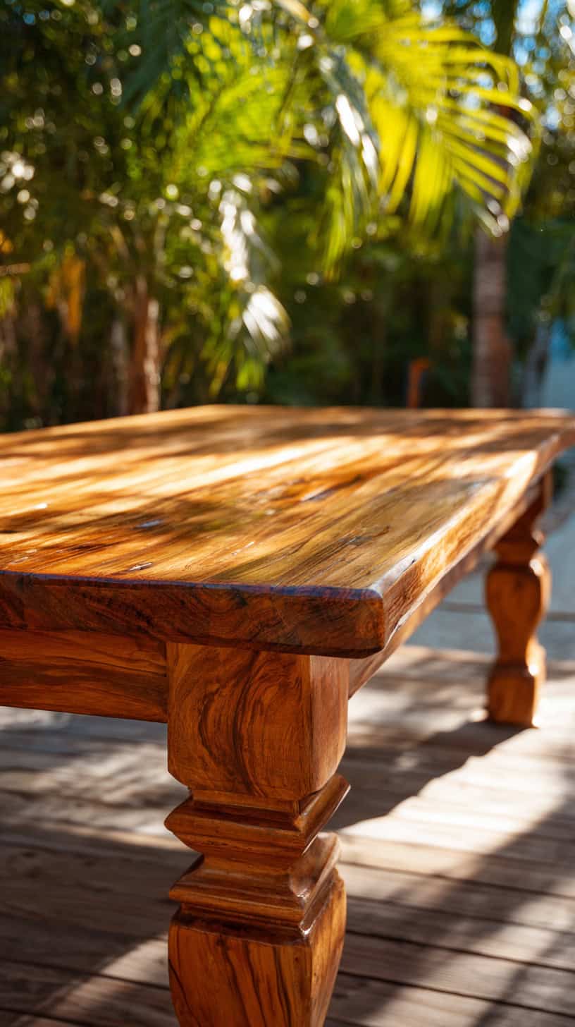 Outdoor Teak Table - Image 2