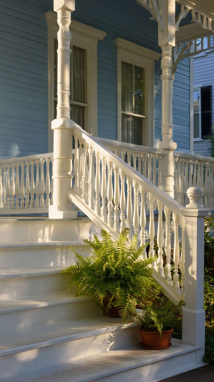 Painted Classic Wood Railings - Image 1