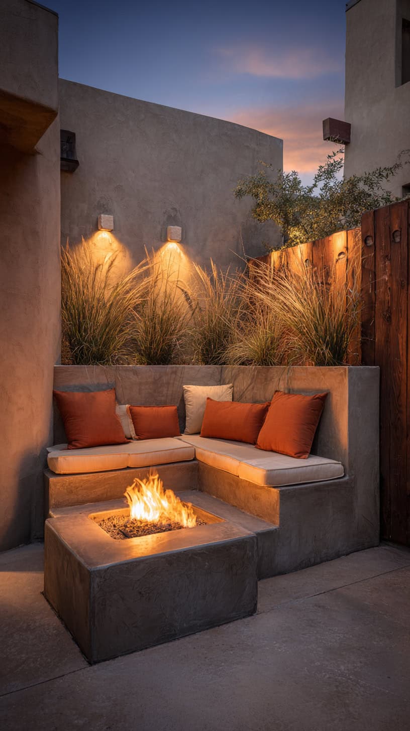 Patio Concrete Fire Nook - Image 2
