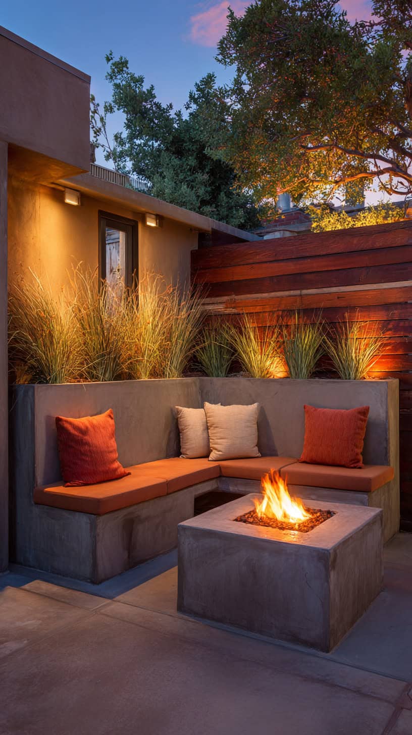 Patio Concrete Fire Nook - Image 1