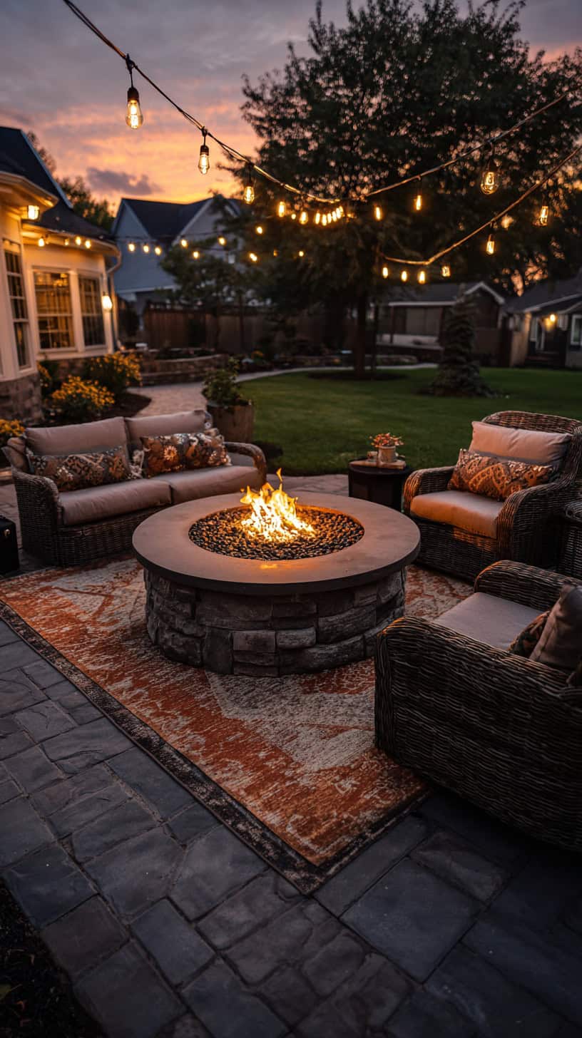 Patio Gas Fire Pit Area - Image 1