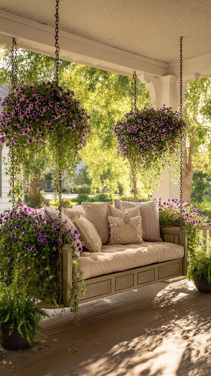 Playful Hanging Planter Swing - Image 2