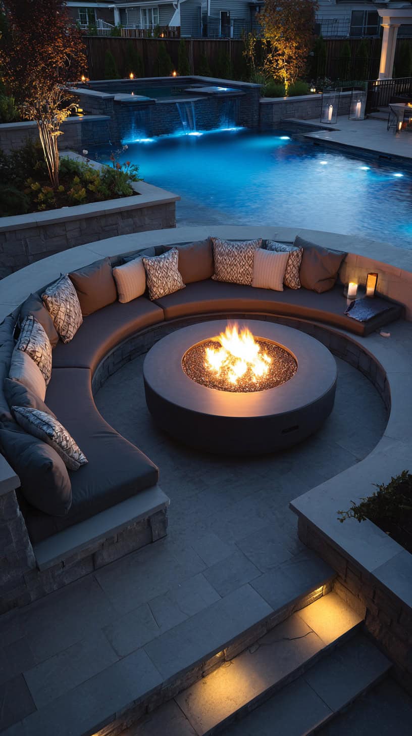 Poolside Fire Pit Lounge - Image 2