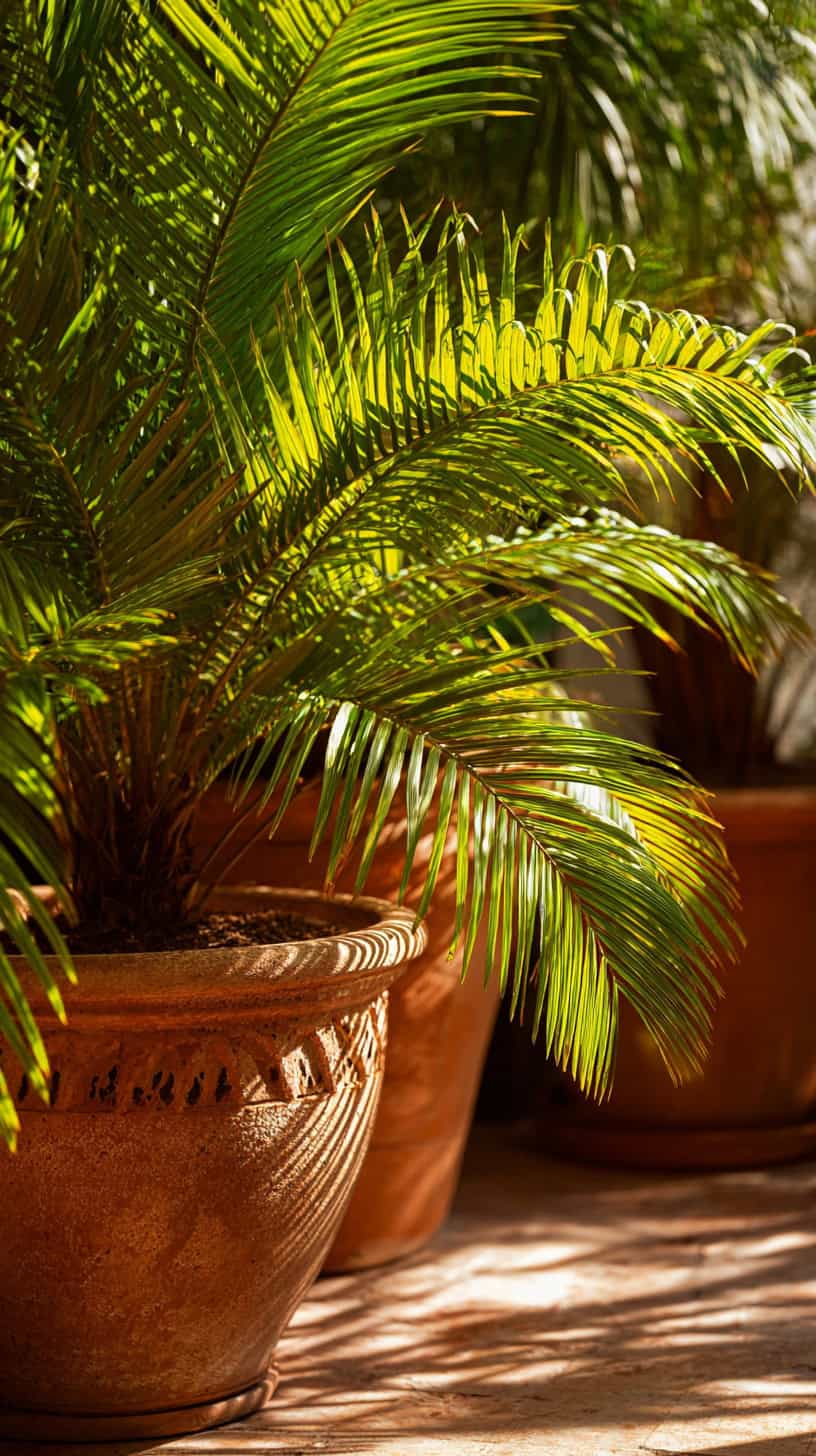Potted Foxtail Palms - Image 1