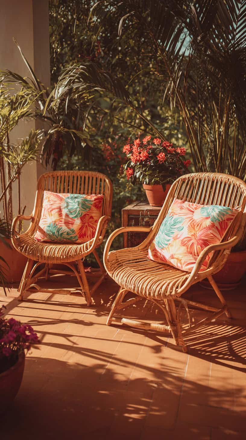 Rattan Lounge Chairs - Image 2