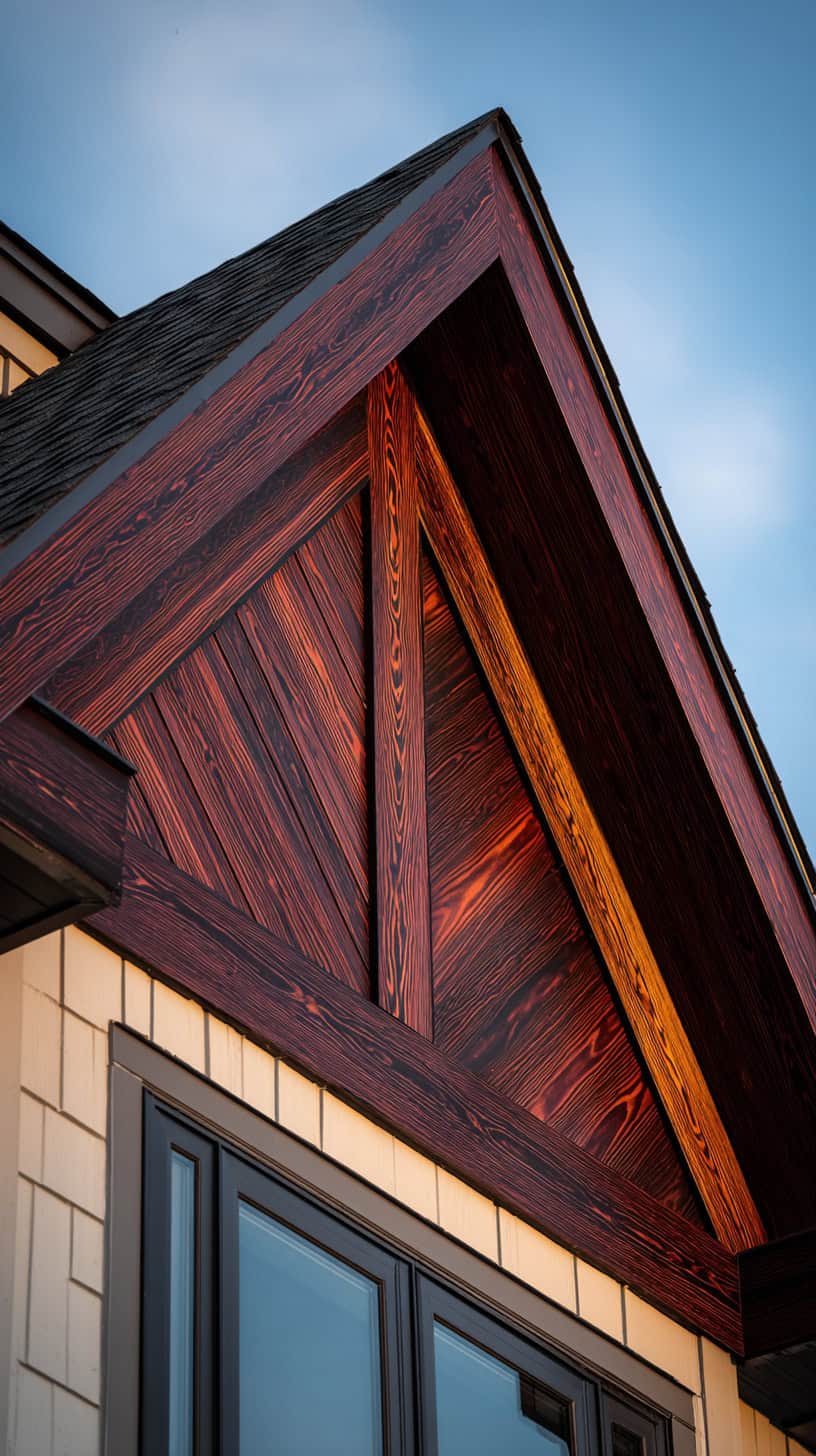 Rich Walnut Gable Trim - Image 1