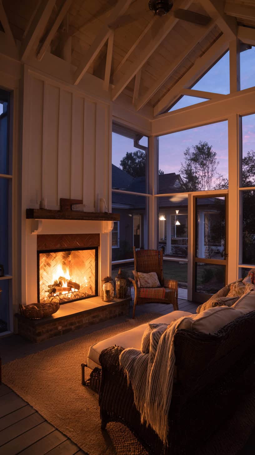 Screened In Porch with Fireplace Magic - Image 2