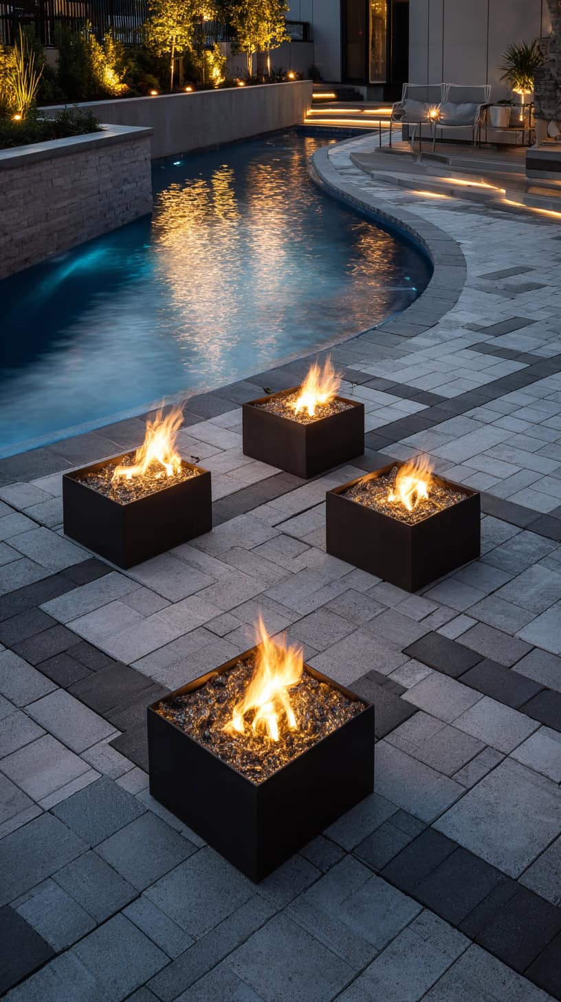 Square Pattern Fire Bowls - Image 1