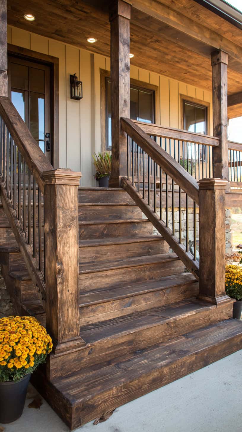 Sturdy Farmhouse Stair Railings - Image 2
