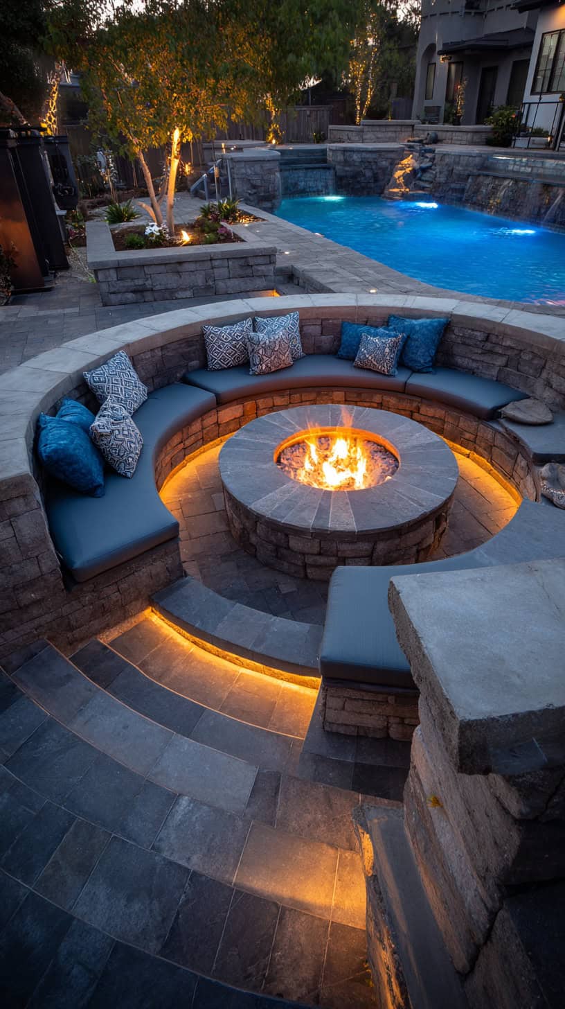 Sunken Fire Pit Oasis - Image 2