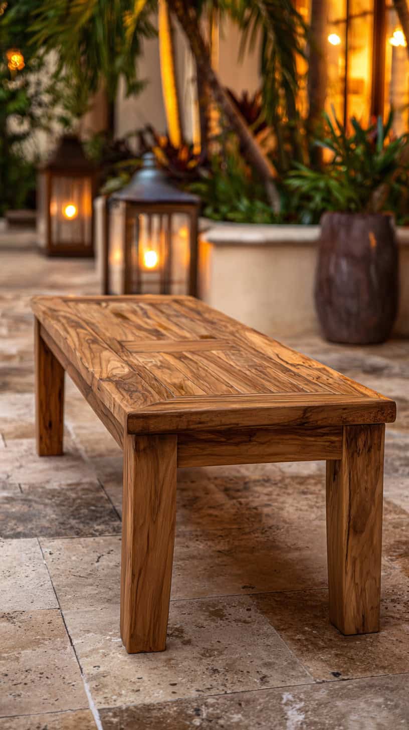 Teakwood Relaxation Bench - Image 2