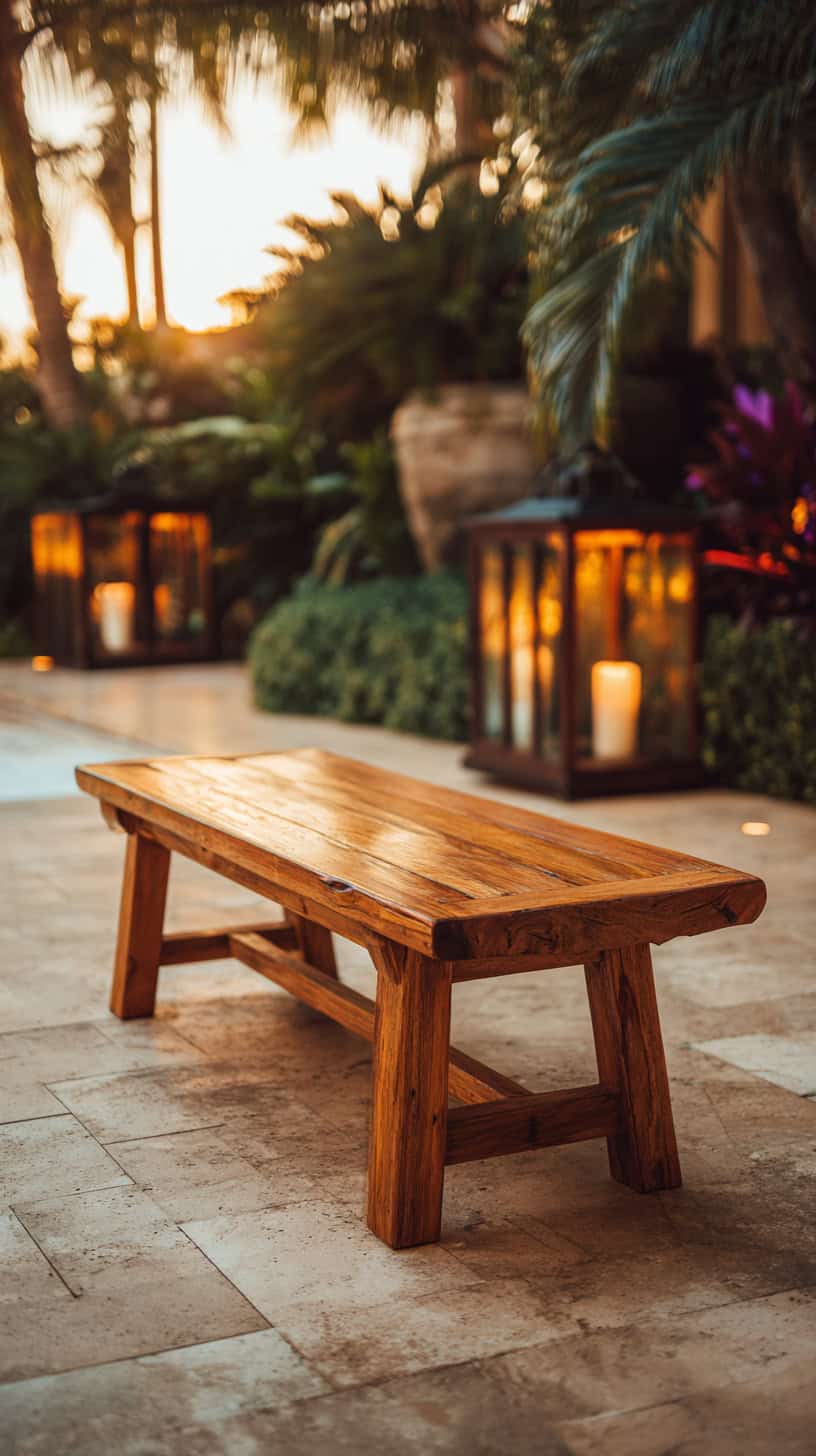 Teakwood Relaxation Bench - Image 1