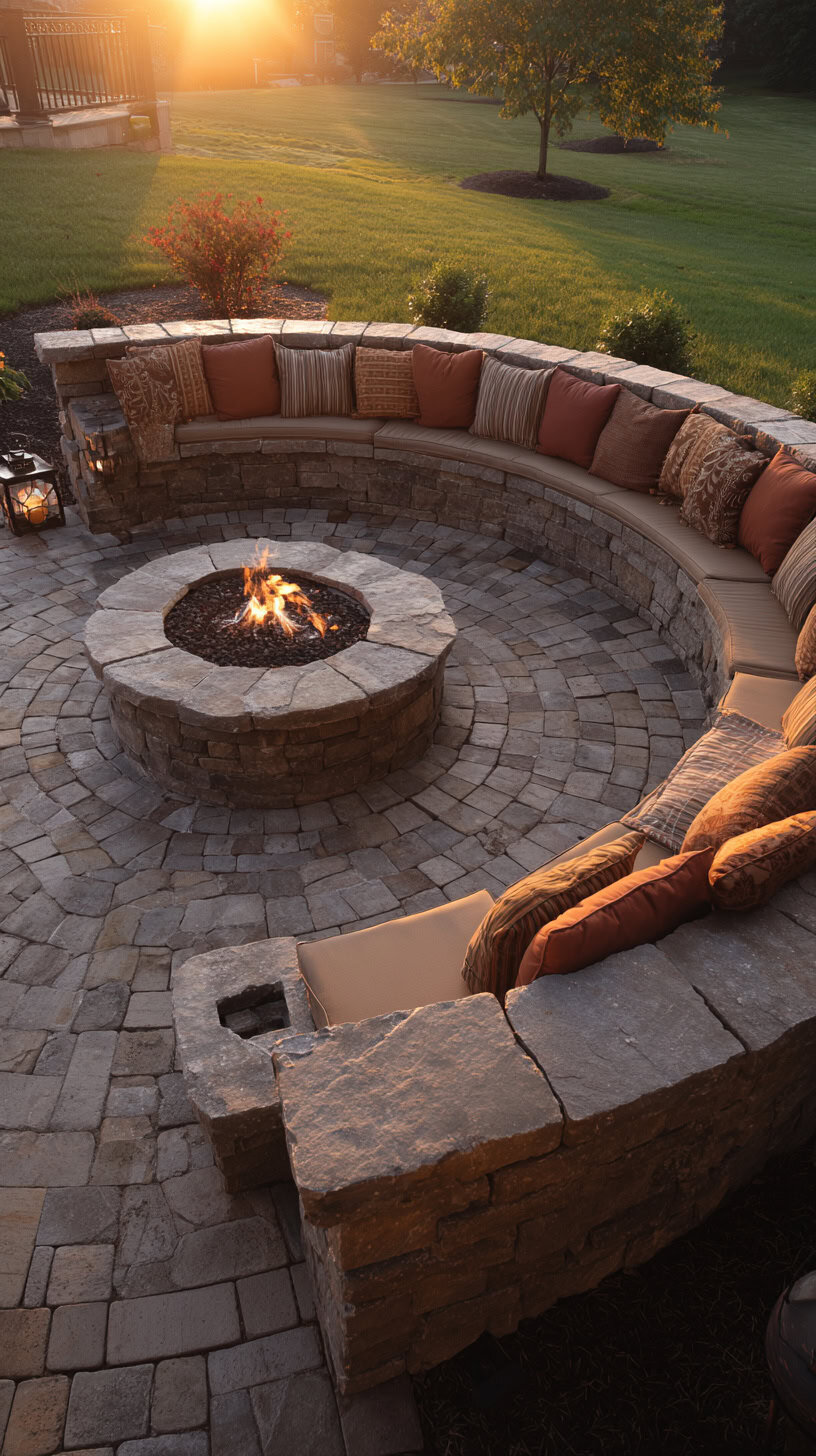Trending Fire Pit Seating Ideas That Are Kid-Friendly - Image 1