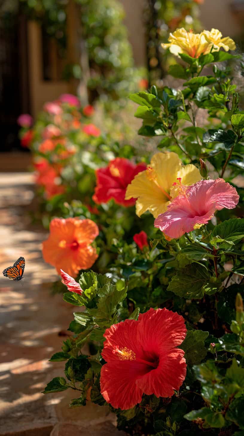 Vibrant Hibiscus Borders - Image 2