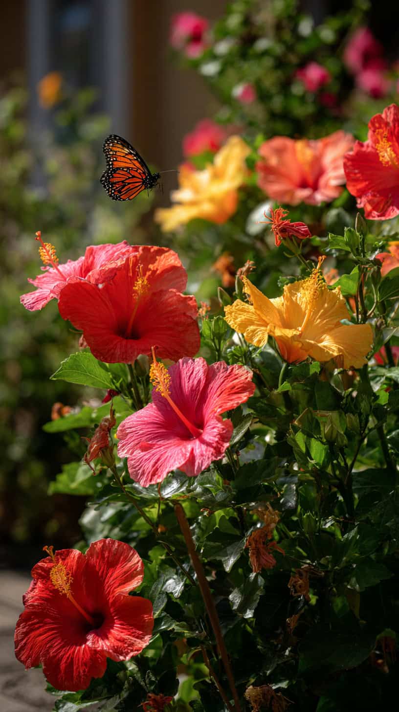 Vibrant Hibiscus Borders - Image 1