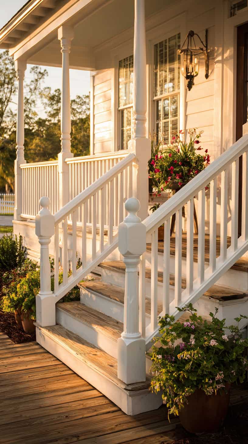 White Picket Porch Banisters - Image 2