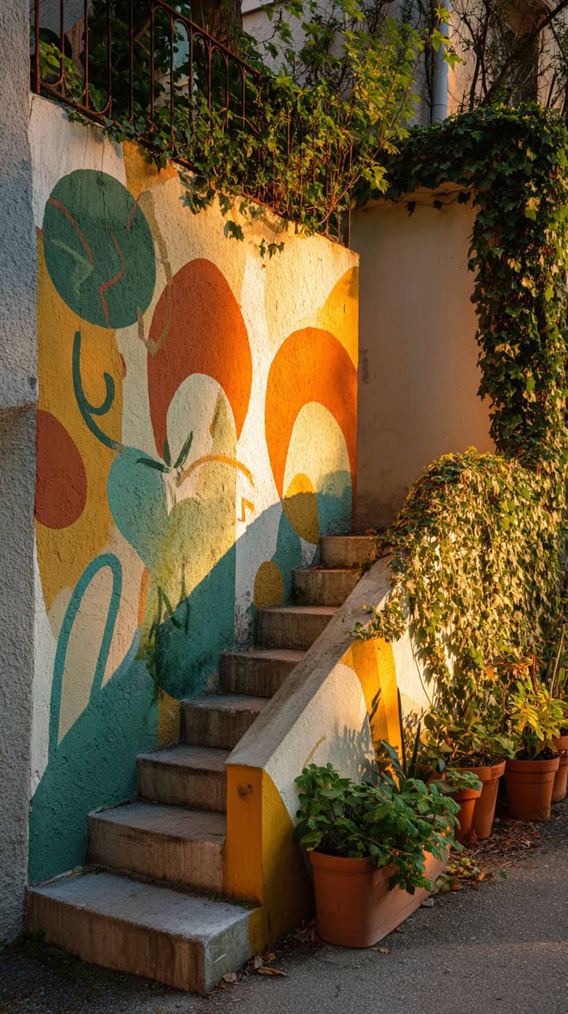 Creative Staircase Wall Design for Outdoor Fun - Image 2