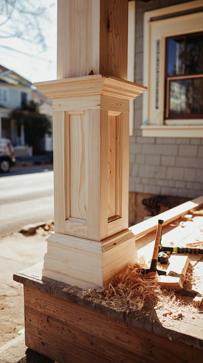 Easy Front Porch Columns Makeover on a Budget - Image 2