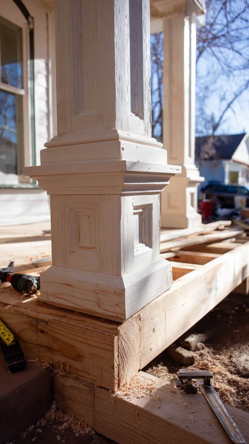 Easy Front Porch Columns Makeover on a Budget - Image 1
