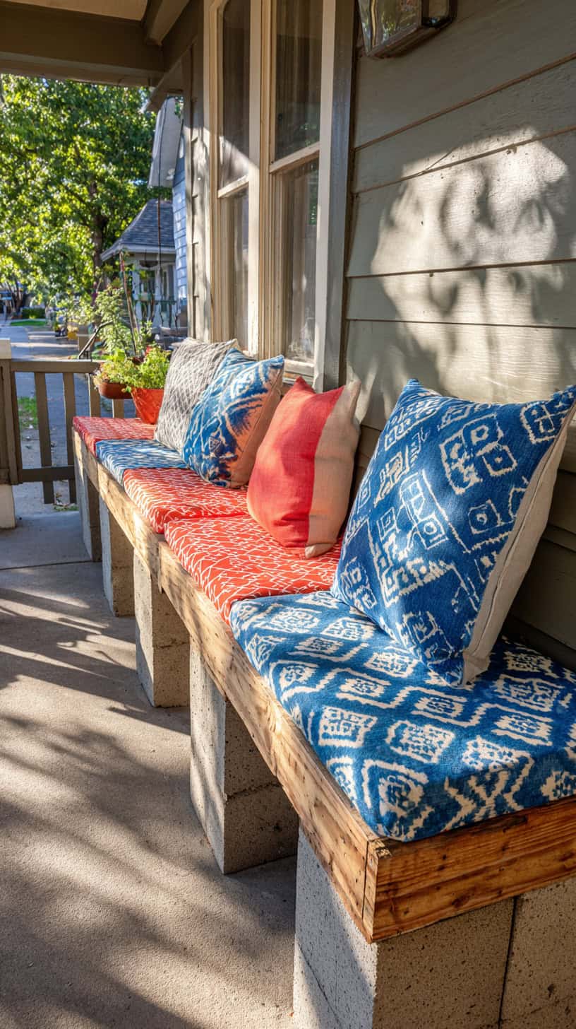 Long Porch Bench Seating - Image 2
