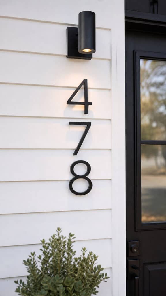 House Numbers and Address Plaque Upgrade