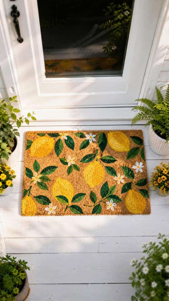 Seasonal Doormat with Personality